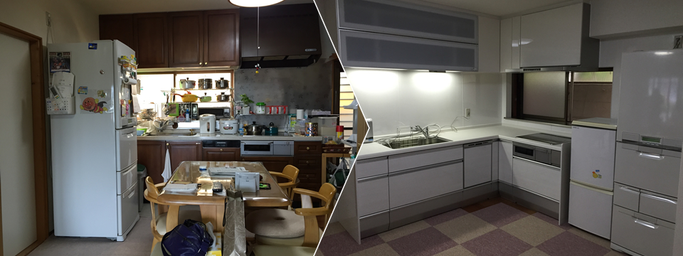 水回り　ビフォーアフター1